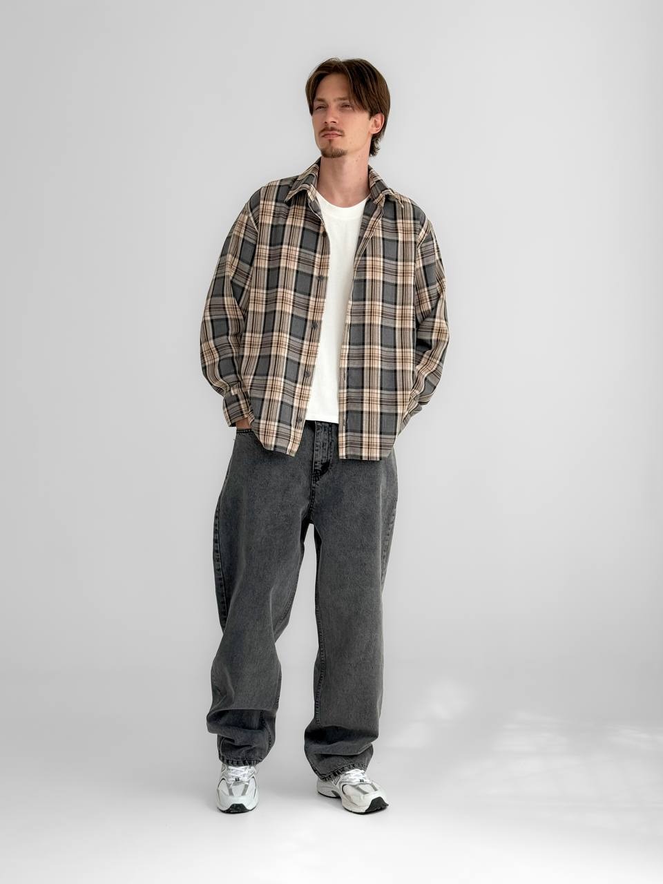 ДЖИНСИ BAGGY FIT СІРІ