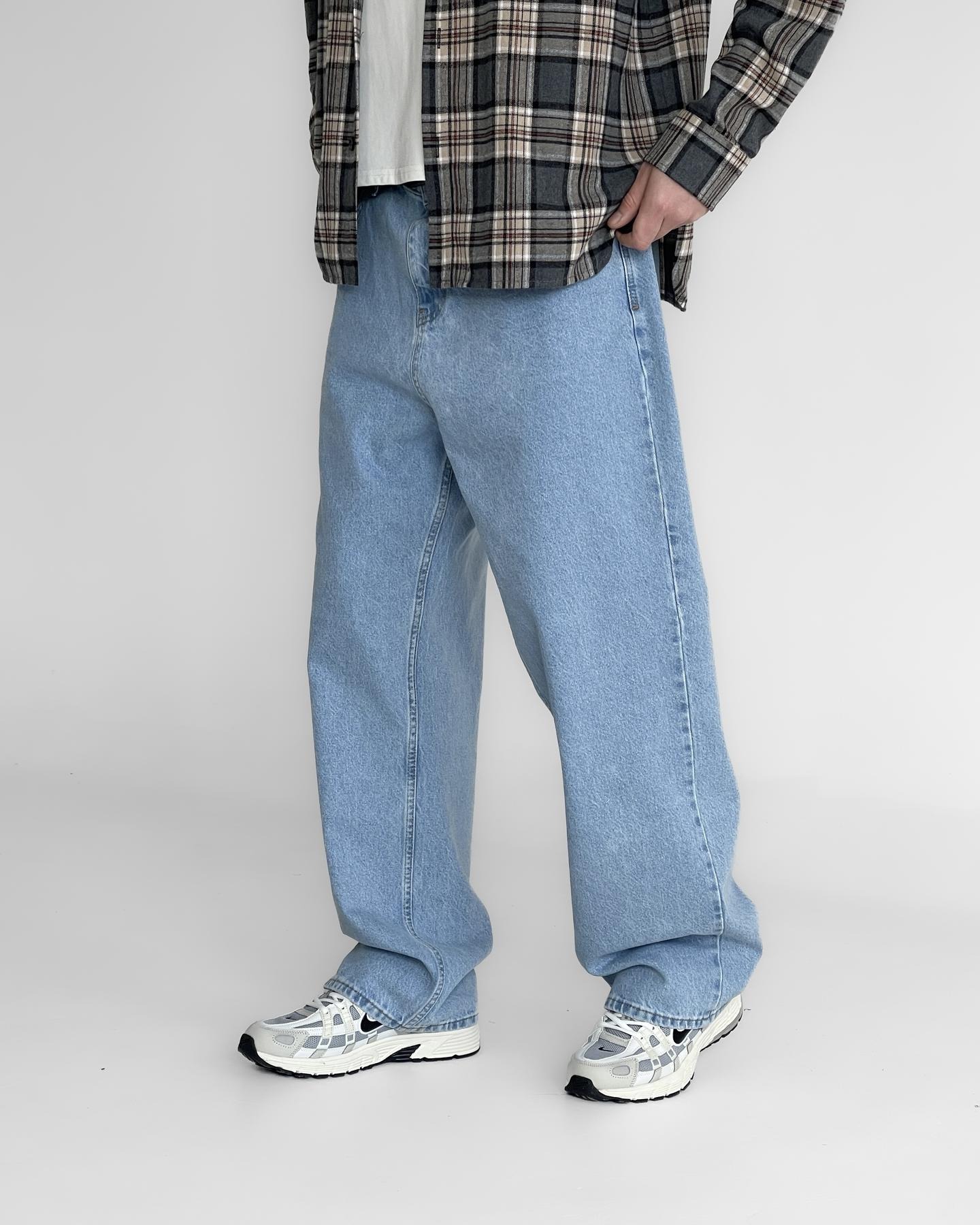 ДЖИНСИ BAGGY FIT БЛАКИТНІ