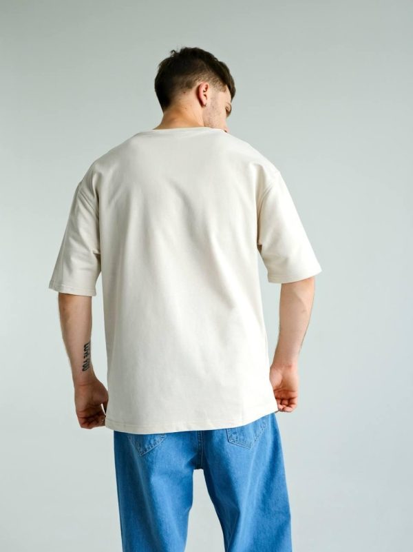 ФУТБОЛКА BAZA OVERSIZE МОЛОЧНА