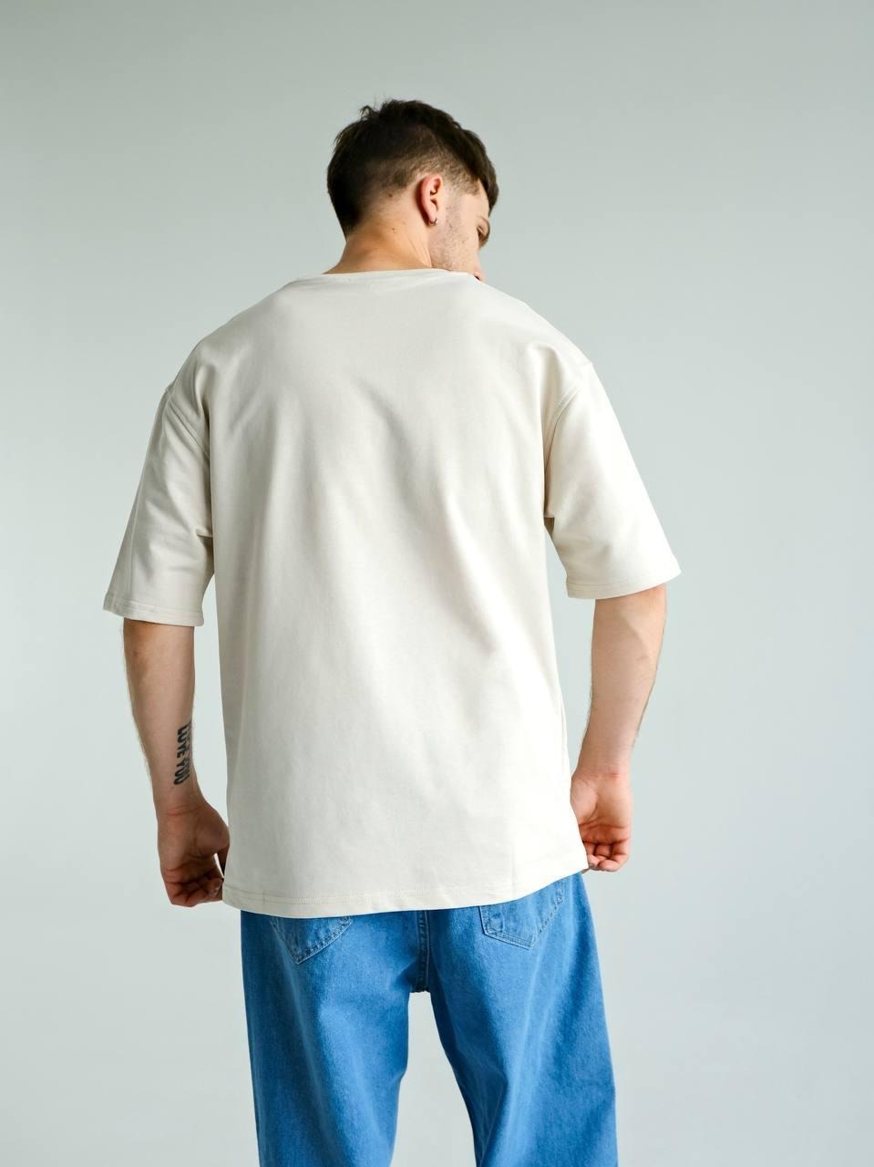 ФУТБОЛКА BAZA OVERSIZE МОЛОЧНА