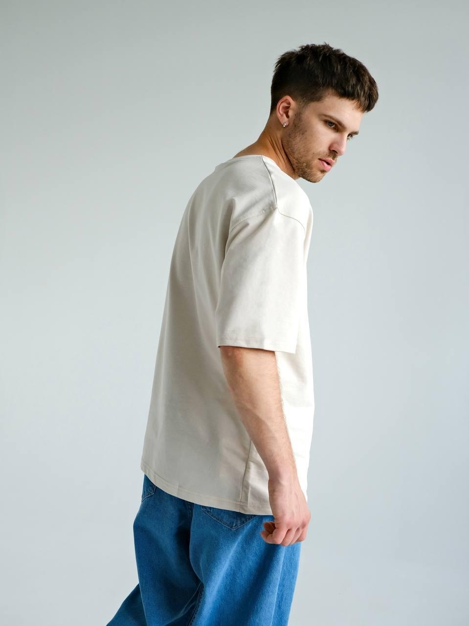 ФУТБОЛКА BAZA OVERSIZE МОЛОЧНА