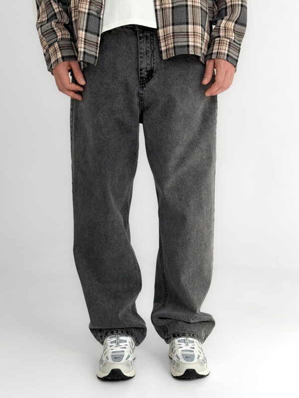 ДЖИНСИ BAGGY FIT СІРІ