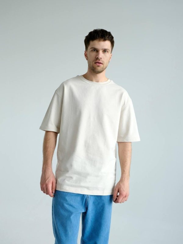 ФУТБОЛКА BAZA OVERSIZE МОЛОЧНА