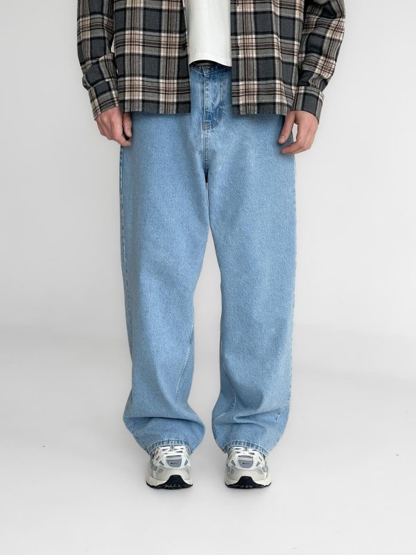 ДЖИНСИ BAGGY FIT БЛАКИТНІ