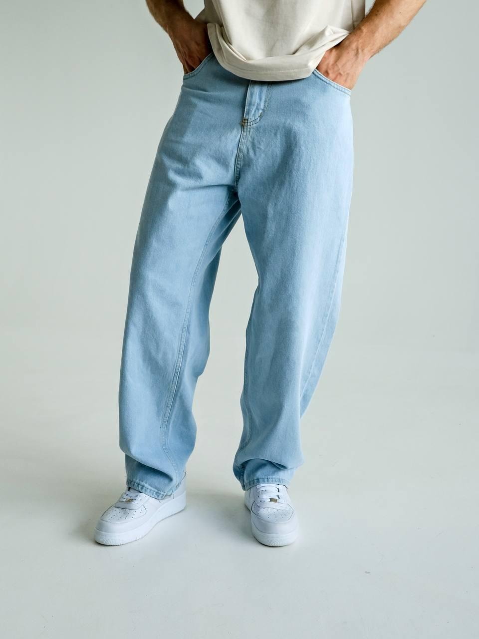ДЖИНСИ BAGGY FIT БЛАКИТНІ