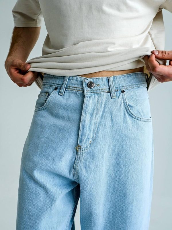 ДЖИНСИ BAGGY FIT БЛАКИТНІ