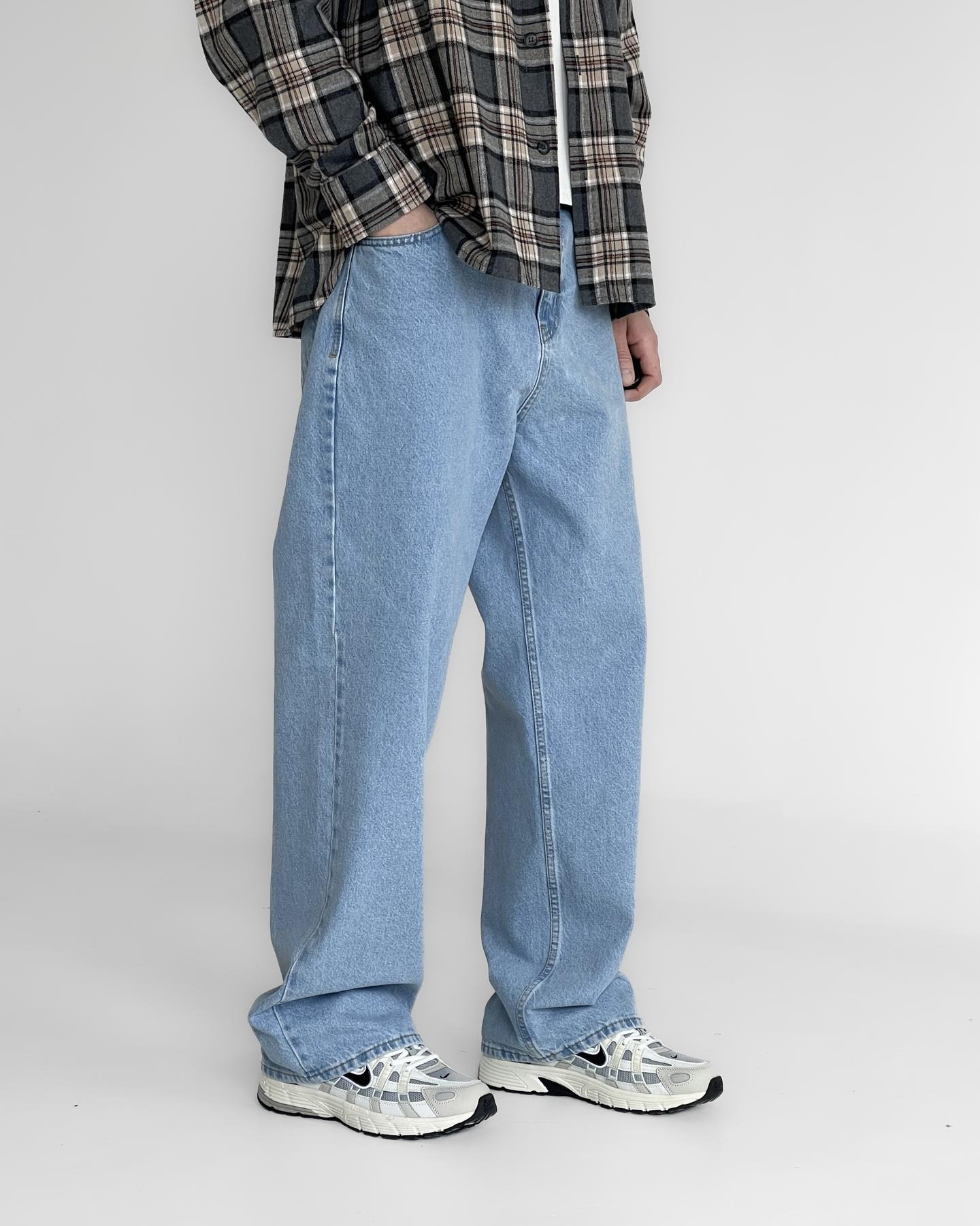 ДЖИНСИ BAGGY FIT БЛАКИТНІ