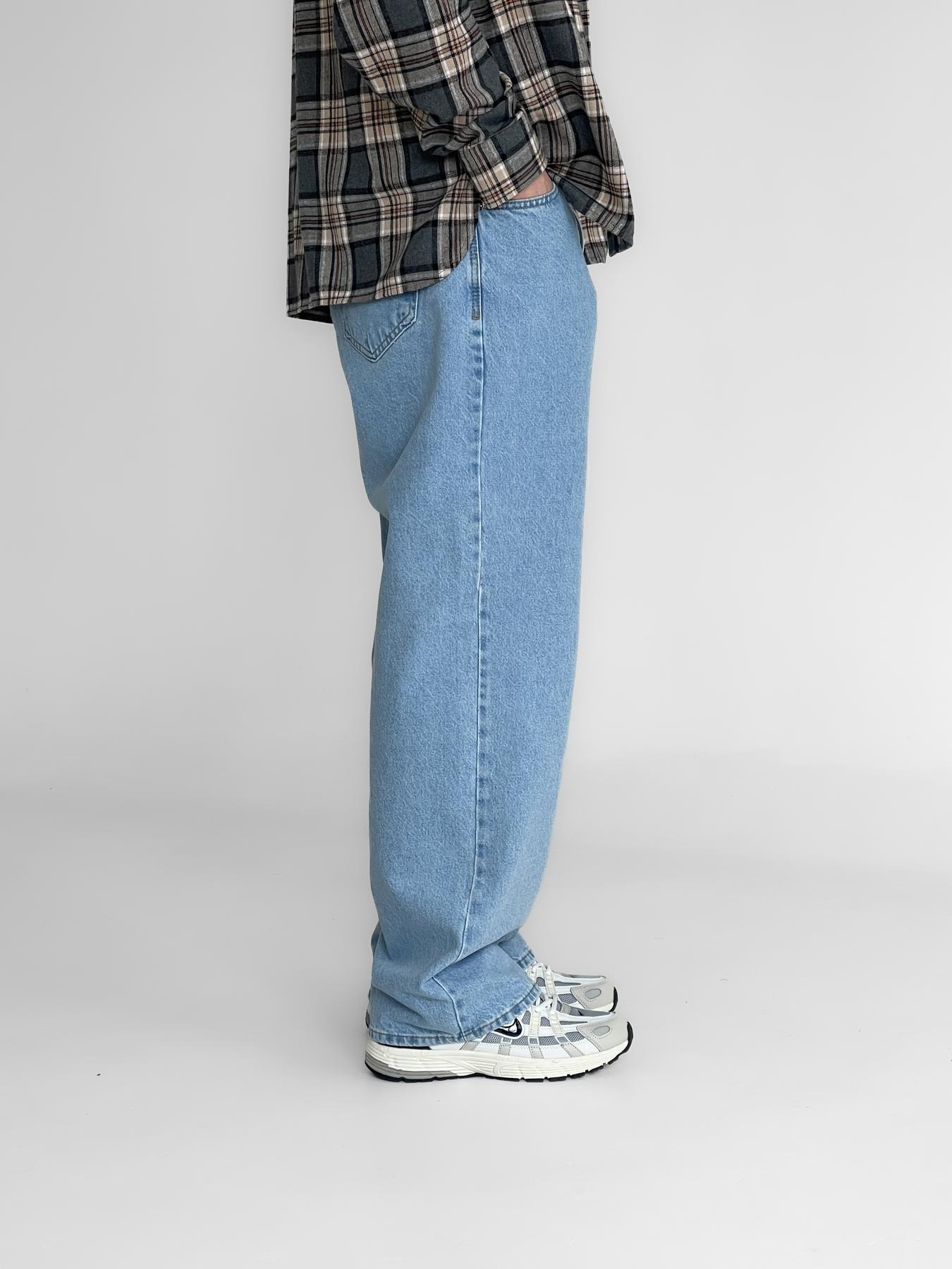 ДЖИНСИ BAGGY FIT БЛАКИТНІ