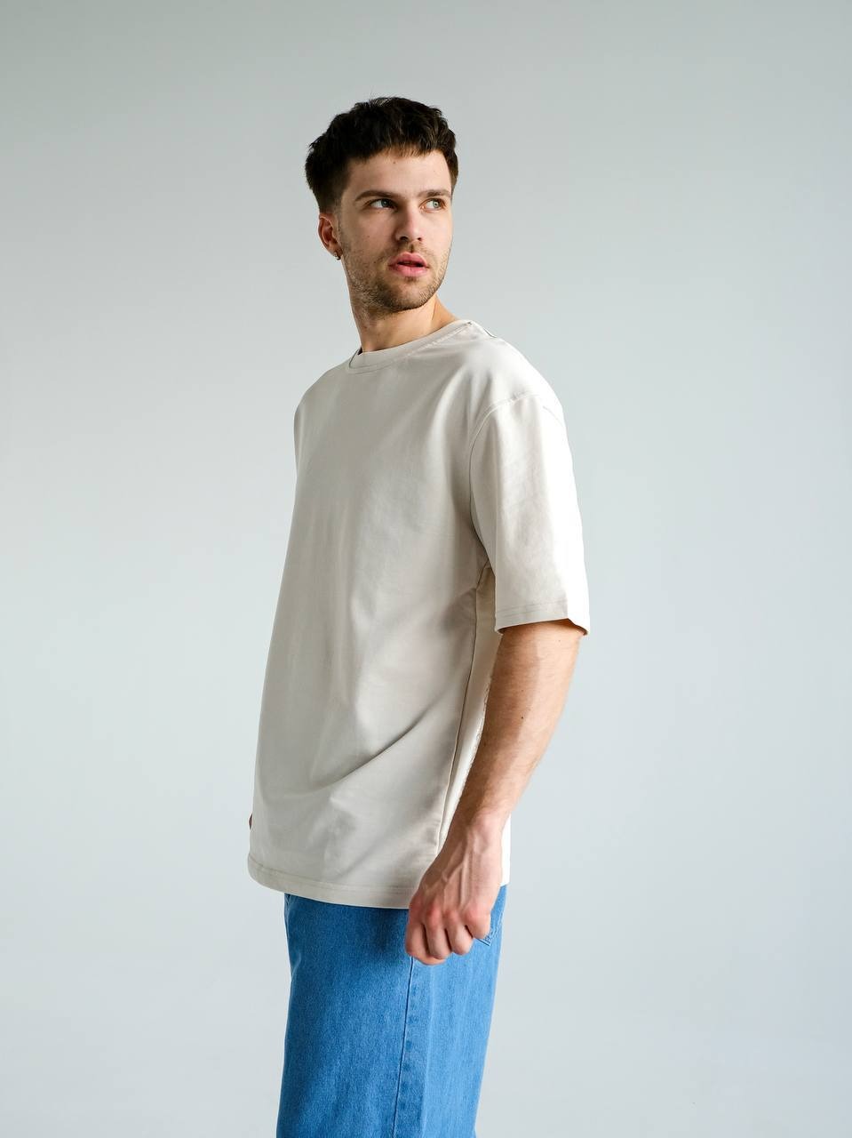ФУТБОЛКА BAZA OVERSIZE МОЛОЧНА
