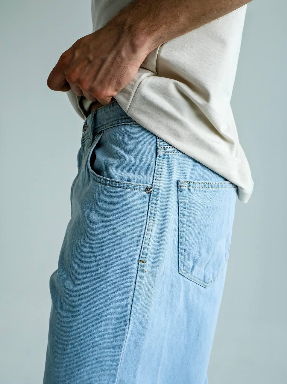 ДЖИНСИ BAGGY FIT БЛАКИТНІ